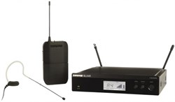 SHURE BLX14RE/MX53 M17 662-686 MHz радиосистема головная с микрофоном MX153. Кронштейны для крепления в рэк в комплекте - фото 87076