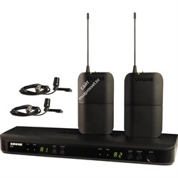 SHURE BLX188E/CVL M17 662-686 MHz двухканальная радиосистема с двумя петличными микрофонами CVL-B/C - фото 87101