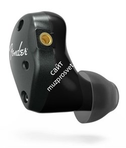 FENDER FXA6 Pro In-Ear Monitors, Metallic Black Внутриканальные наушники с 9,25мм драйвером, HDBA твиттером и бас портом, черные - фото 87907