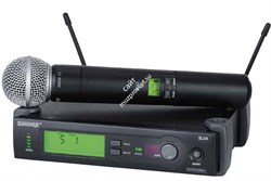 SHURE SLX24E/SM58 Q24 736 - 754 MHz профессиональная вокальная радиосистема с ручным передатчиком SM58 - фото 88317