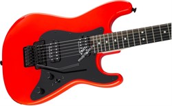 CHARVEL PM SC1 HH FR EBN - ROCKET RED Электрогитара, цвет красный - фото 88677