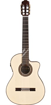 CORDOBA Espa?a 55FCE Negra - Macassar Ebony гитара электроакустическая, классическая, корпус макассар, верхняя дека массив ели, - фото 88768