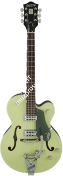 Gretsch G6118T-SGR Players Edition Anniv. String-Thru Bigsby, Filter'Tron, 2-TSmoke Green Электрогитара п/а, цв. дымчато-зеленый - фото 89300