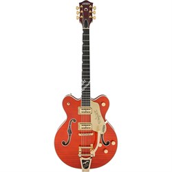 Gretsch G6620TFM Players Edition Nashville Center-Block Double Cut., Bigsby, Tiger Flame Maple, Orange Электр. гит., цв. оранж - фото 89311
