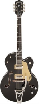 Gretsch G6120SSU-BK Brian Setzer Nashville, Bigsby, TV Jones, Black, Urethane Электрогитара полуакуст., цвет черный лак (уретан) - фото 89341