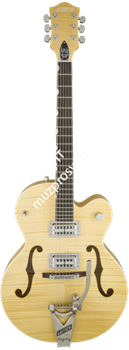 Gretsch G6120SH-BLND Brian Setzer Hot Rod with Bigsby, TV Jones Setzer Pickups, Blonde Электрогитара полуакустическая, цв. белый - фото 89359