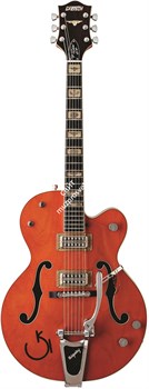 Gretsch G6120RHH Reverend Horton Heat Signature, Bigsby, Ebony F-board, Orange Stain, Lacquer Электрогитара п/а, цв. оранжевый - фото 89397