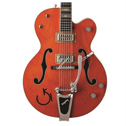 Gretsch G6120RHH Reverend Horton Heat Signature, Bigsby, Ebony F-board, Orange Stain, Lacquer Электрогитара п/а, цв. оранжевый - фото 89398
