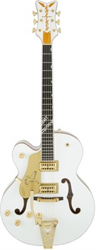 Gretsch G6136TLH-WHT Players Edition Falcon, Bigsby, Left-Handed, Filter'Tron, White Электрогитара, левосторонняя, цвет белый - фото 89412