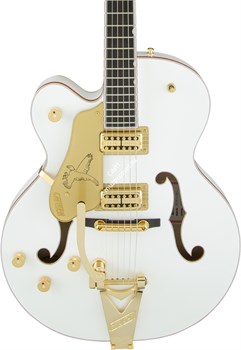 Gretsch G6136TLH-WHT Players Edition Falcon, Bigsby, Left-Handed, Filter'Tron, White Электрогитара, левосторонняя, цвет белый - фото 89413