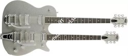 Gretsch G5265 Electromatic® Jet Double Neck with Bigsby®, Rosewood Fingerboard, Silver Sparkle Электрогитара, цвет серебристый - фото 89497