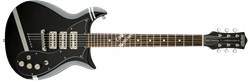 Gretsch G5135CVT-PS Patrick Stump Electromatic® 'Stump-O-Matic' CVT, Black with Pewter Stripes Электрогитара, цв. черная с серым - фото 89516