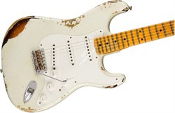 Fender Custom Shop 1955 Stratocaster Heavy Relic, '55 Desert Tan over Chocolate 2-Color Sunburst Электрогитара - фото 89938