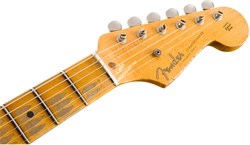 Fender Custom Shop 1955 Stratocaster Heavy Relic, '55 Desert Tan over Chocolate 2-Color Sunburst Электрогитара - фото 89939