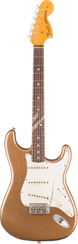 Fender Custom Shop 1969 Journeyman Relic Stratocaster, Rosewood Fingerboard, Aged Firemist Gold Электрогитара - фото 89961