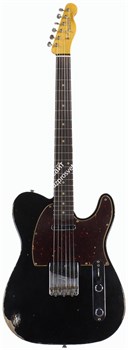 Fender Custom Shop 1961 Relic Telecaster, Rosewood Fingerboard, Aged Black Электрогитара - фото 90010
