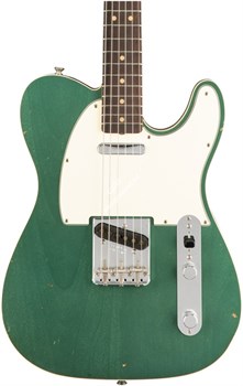 Fender Custom Shop 1963 Journeyman Relic Telecaster Custom, Rosewood Fingerboard, Faded Sherwood Green Metallic Электрогитара - фото 90025