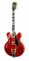 GIBSON CUSTOM The Straight-Forward Classic ES-355 Limited Release Sixties Cherry полуакустическая гитара с кейсом, цвет вишневый - фото 90273