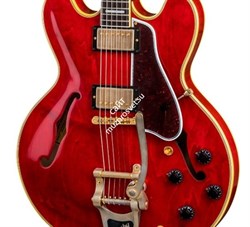 GIBSON CUSTOM The Straight-Forward Classic ES-355 Limited Release Sixties Cherry полуакустическая гитара с кейсом, цвет вишневый - фото 90276