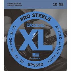 D'ADDARIO EPS590 SET ELEC GTR PROST JAZZ LITE Струны для электрогитары Jazz Light 12-52 D`Addario - фото 90545