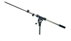 K&M 21110-300-02 верхний узел для микрофонной стойки журавль, раздвижной, от 470 до 770, резьба 3/8', никелированная сталь - фото 90598