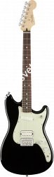 FENDER DUO SONIC HS PF BK электрогитара DUO SONIC HS, цвет блэк, накладка грифа Пао Ферро - фото 90806