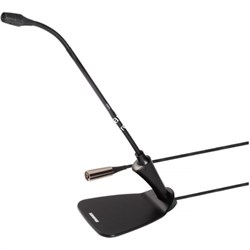 SHURE CVG12D-B/C конденсаторный кардиоидный микрофон на гибком держателе, с подставкой, встроенный преамп, черный, длина 30 см. - фото 91294