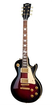 GIBSON CUSTOM LES PAUL STANDARD LIGHTLY FIGURED TOP CRIMSON SUNSET электрогитара с кейсом, цвет санберст, фурнитура Gold - фото 91867