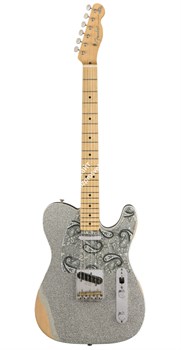 FENDER Brad Paisley Road Worn Telecaster®, Maple Fingerboard, Silver Sparkle электрогитара - фото 91919