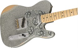 FENDER Brad Paisley Road Worn Telecaster®, Maple Fingerboard, Silver Sparkle электрогитара - фото 91924