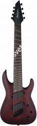 JACKSON X Series Dinky Arch Top DKAF8 MS, Dark Rosewood, Stained Mahogany электрогитара 8 стр., мультимензурная, цвет багро - фото 92010