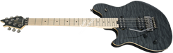 EVH Wolfgang® WG Standard LH, Maple Fingerboard, Transparent Black электрогитара левосторонняя, цвет черный, полупрозрачный - фото 92027