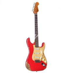 FENDER LIMITED EDITION HEAVY RELIC '59 ROASTED STRAT, AGED FIESTA RED электрогитара HEAVY RELIC '59 ROASTED STRAT, состаренный к - фото 92040