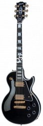 GIBSON CUSTOM LES PAUL CUSTOM EBONY LIMITED RUN электрогитара с кейсом, цвет черный. - фото 92130