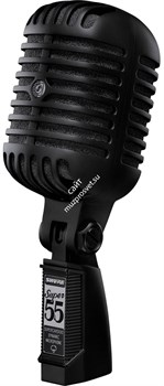SHURE SUPER 55 Deluxe Pitch Black Edition ультрачерный динамический суперкардиоидный вокальный микрофон - фото 92157