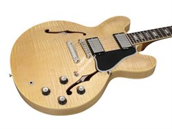 GIBSON 2018 MEMPHIS ES-335 FIGURED DARK VINTAGE NATURAL гитара полуакустическая с кейсом, цвет натуральный - фото 92199