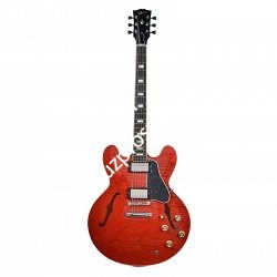 GIBSON 2018 MEMPHIS ES-335 FIGURED ANTIQUE SIXTIES CHERRY гитара полуакустическая с кейсом, цвет вишневый - фото 92200