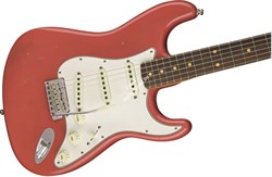 FENDER 2018 POSTMODERN STRAT® RW - JOURNEYMAN RELIC®- FADED/AGED FIESTA RED Электрогитара с кейсом, цвет красный - фото 93168