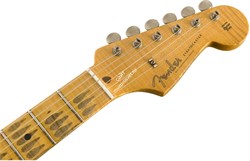 FENDER 2018 HEAVY RELIC® 1958 STRATOCASTER® - AGED BLACK Электрогитара с кейсом, цвет черный - фото 93200