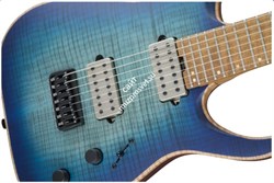 JACKSON MM JUGGERNAUT HT 7 FM LGNA BRST Электрогитара именная Misha Mansoor, цвет синий санберст - фото 93702