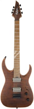 JACKSON MM JUGGERNAUT HT 6 FM AMB TGR EYE Электрогитара именная Misha Mansoor, цвет коричневый - фото 93710