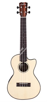 CORDOBA 21T-CE Tenor cutaway, Acoustic-electric укулеле электроакустическое, тенор, корпус эбони, верхняя дека массив ели - фото 93825