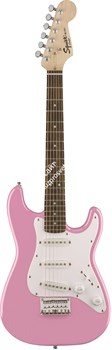 FENDER SQUIER MINI STRAT V2 PINK электрогитара мини, цвет розовый - фото 94082