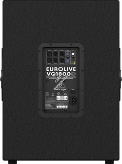 Behringer VQ1800D активный сабвуфер 200/500Вт 18" 40-200Гц 124дБ, стерео-кроссовер ФВЧ 100Гц, ФНЧ 70-150Гц моно, BOOST 40-90 Гц - фото 9483