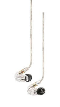 SHURE SE215-CL-BT1-EFS беспроводные внутриканальные Bluetooth наушники с одним динамическим драйвером, прозрачные. - фото 95005