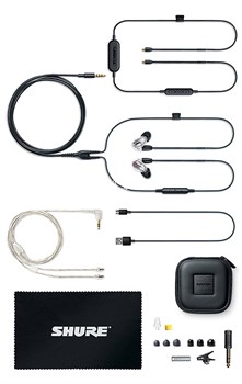 SHURE SE846-CL+BT1-EFS премиальные беспроводные внутриканальные Bluetooth наушники, прозрачные. - фото 95047