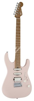 CHARVEL PM DK24 HSS 2PT MPL - SHL PINK Электрогитара, цвет розовый матовый - фото 95892