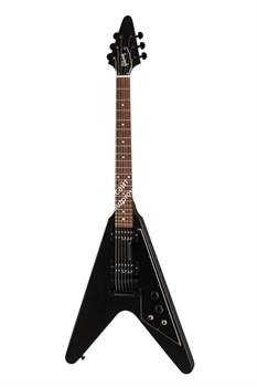 GIBSON 2019 Flying V B-2 Satin Ebony электрогитара, цвет черный в комплекте чехол - фото 96139