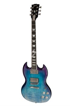 GIBSON 2019 SG High Performance Blueberry Fade электрогитара, цвет синий в комплекте кейс - фото 96198