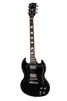 GIBSON SG Standard Ebony электрогитара, цвет черный, в комплекте кожаный чехол - фото 96204